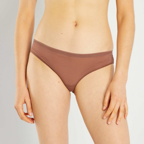 Culotte microfibre - Marron