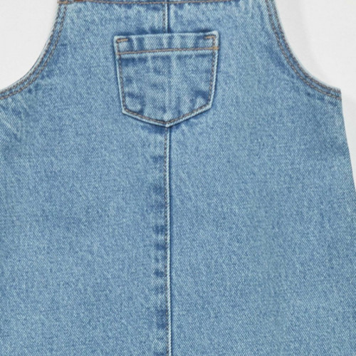 Robe salopette en jean - Bleu