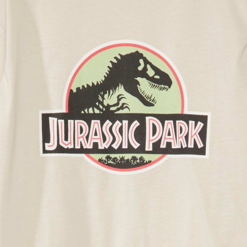 T-shirt 'Jurassic Park' manches longues - Ecru