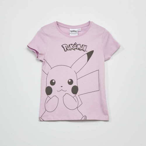 T-shirt 'Pokemon' en jersey - Mauve clair