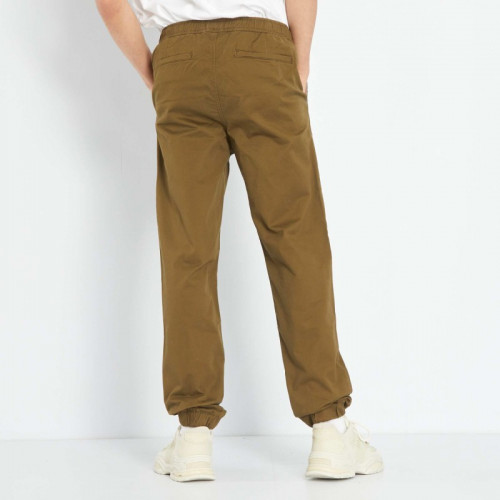 Pantalon esprit 'jogger' - Kaki