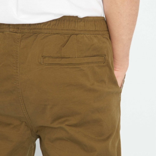 Pantalon esprit 'jogger' - Kaki