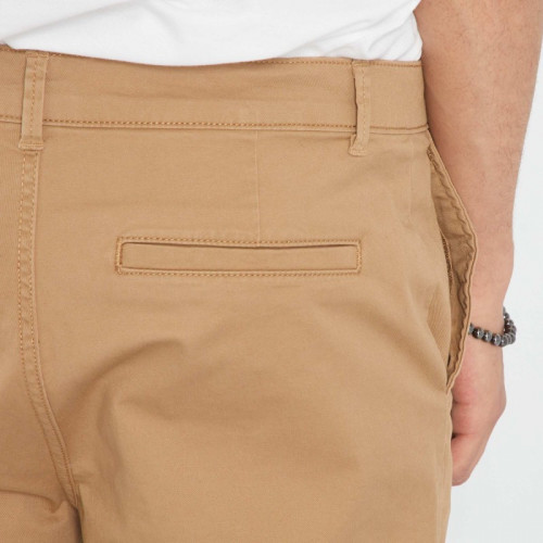 Pantalon chino en coton stretch - Beige