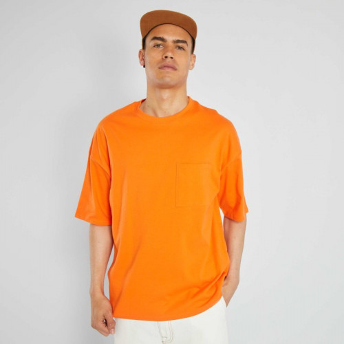 T-shirt oversize en jersey - Orange