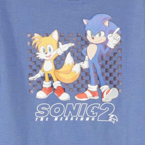 T-shirt 'Sonic' - Bleu grisé