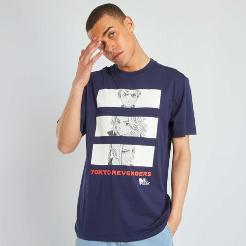 T-shirt 'Tokyo Revengers' manches courtes - Bleu