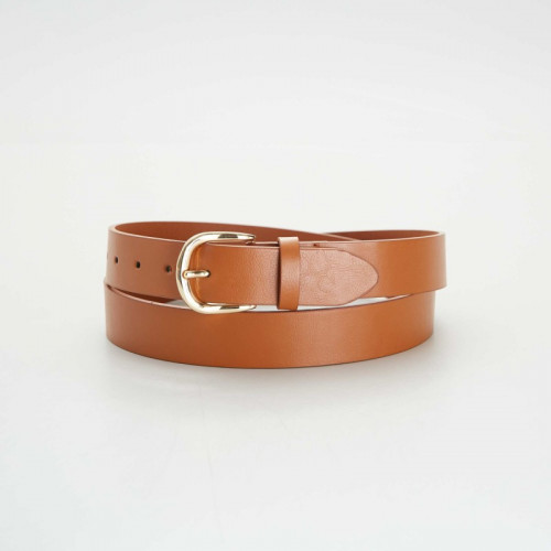 Ceinture basique en simili - Camel