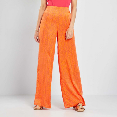 Pantalon large - Orange