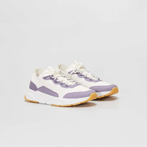 Baskets basses esprit running - Violet