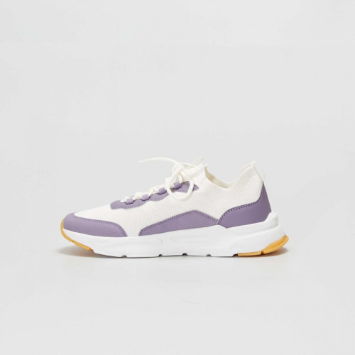 Baskets basses esprit running - Violet