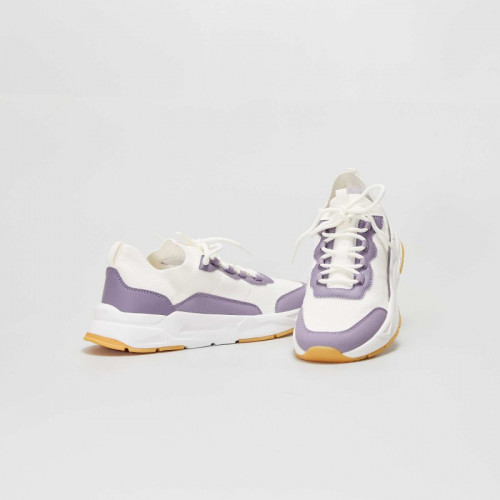 Baskets basses esprit running - Violet