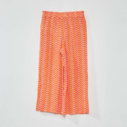 Pantalon large - Orange