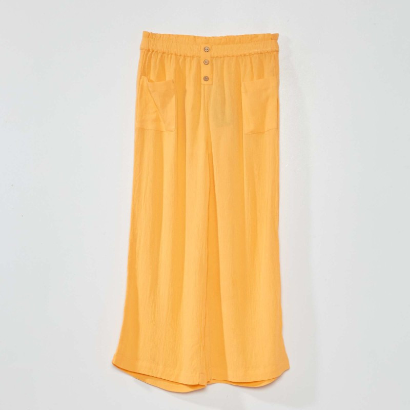 Pantalon large - Orange