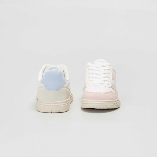 Baskets basses - Blanc/rose