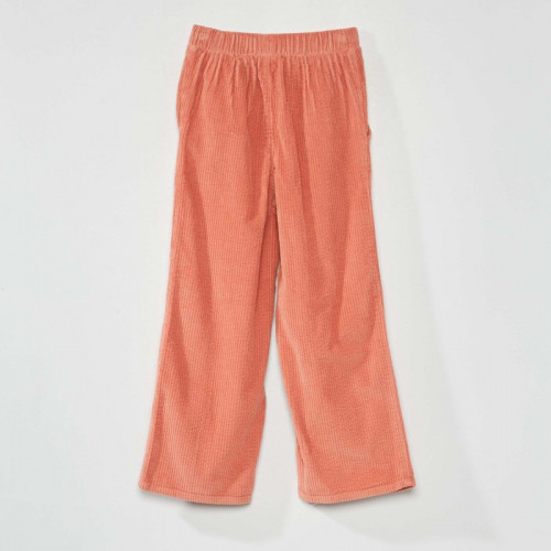 Pantalon en velours côtelé - Rose