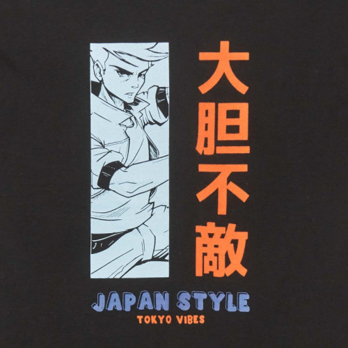 T-shirt imprimé 'japon' - Noir