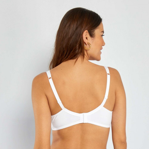 Soutien-gorge coton D&E - Blanc