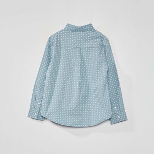 Chemise en popeline - Bleu