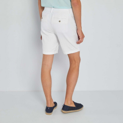 Short en twill - Blanc