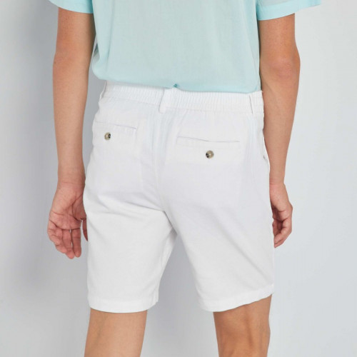 Short en twill - Blanc