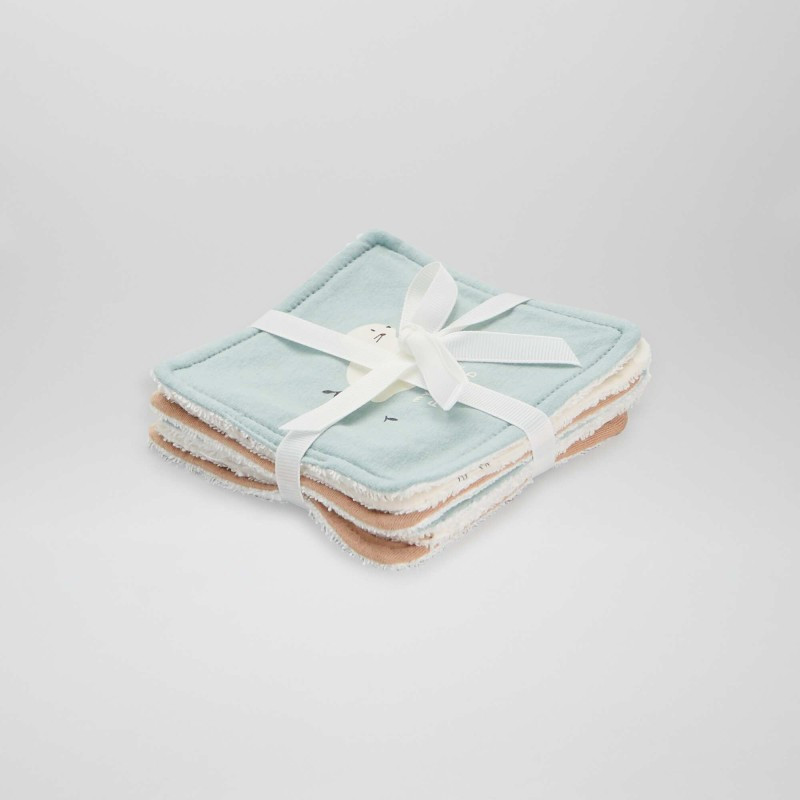 Lot de 6 lingettes lavables - Beige