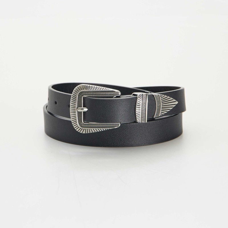 Ceinture style western - Noir