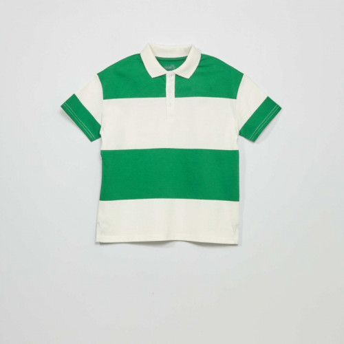 Polo en maille jersey - Vert