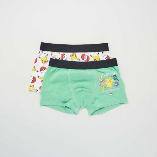 Lot de 2 boxers 'Pokemon' - Gris/vert