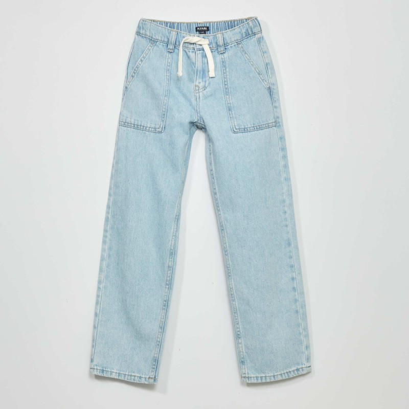 Pantalon coupe droite - Bleu