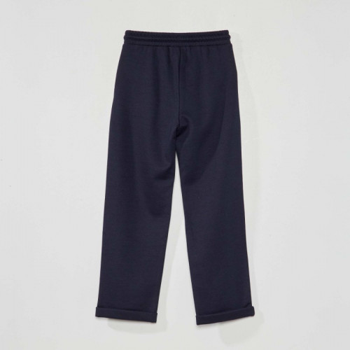 Pantalon jogging en maille piquée - Bleu marine