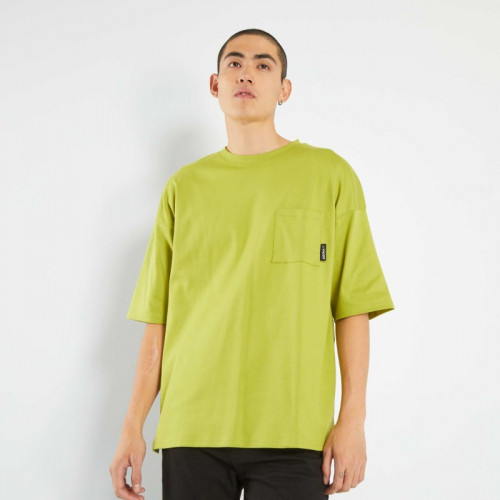 T-shirt avec poche poitrine - Vert