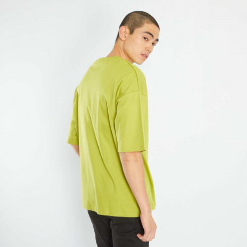 T-shirt avec poche poitrine - Vert