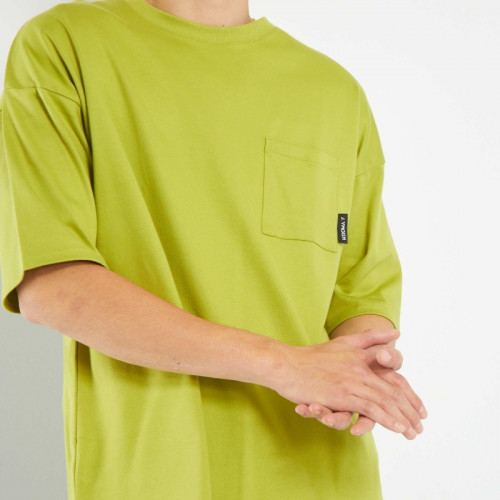 T-shirt avec poche poitrine - Vert