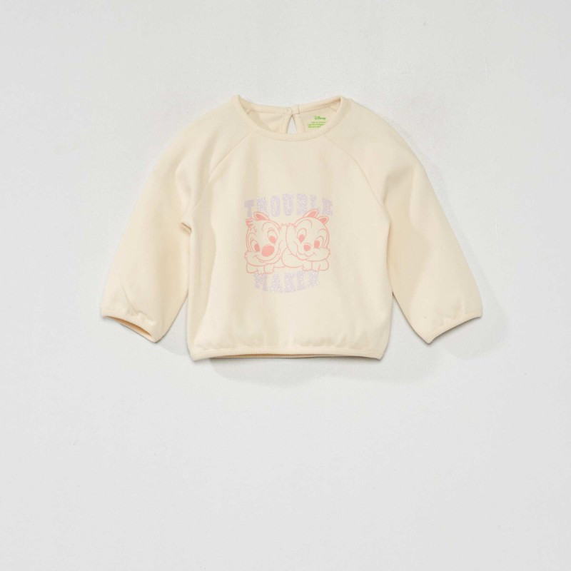 Sweat en jersey 'Minnie' - Beige