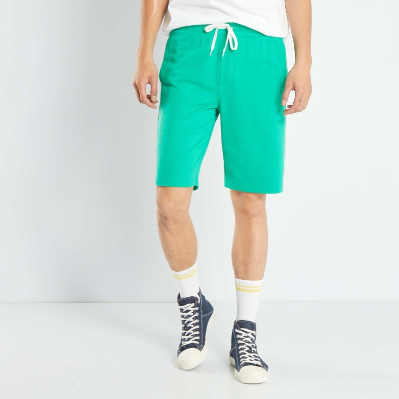 Short en molleton uni - Vert