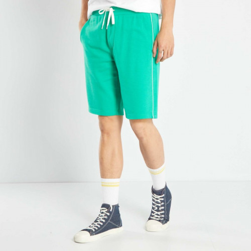 Short en molleton uni - Vert