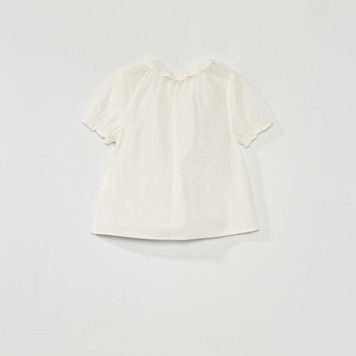 Blouse avec imprimé - Blanc