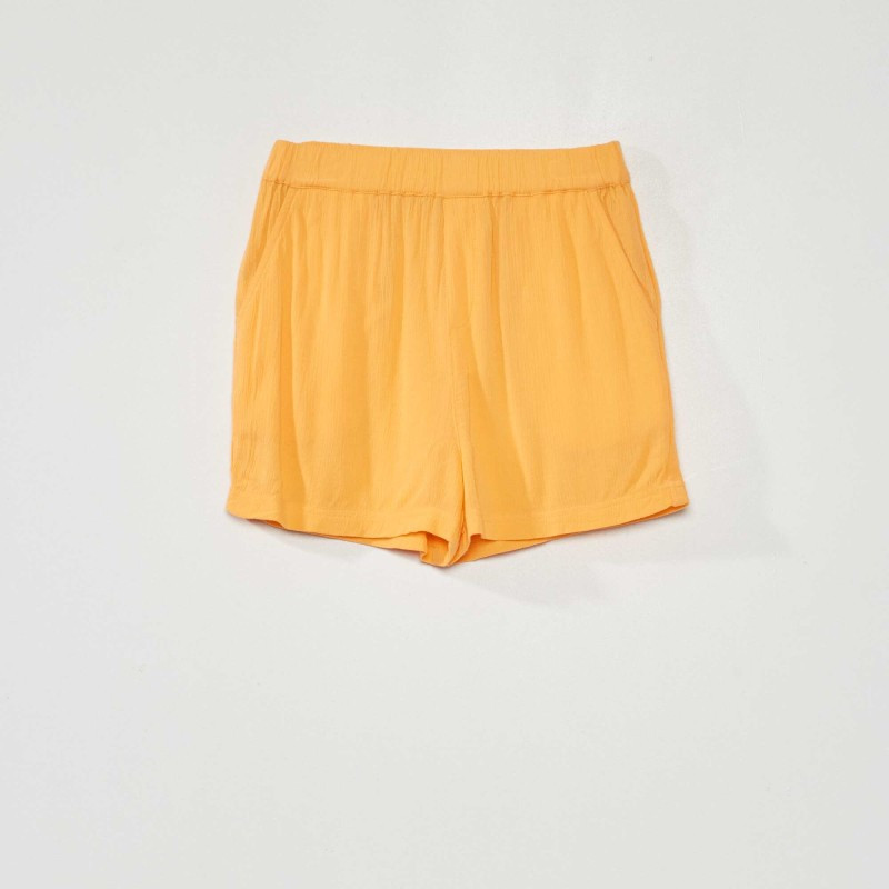 Short fluide avec imprimé - Orange abricot