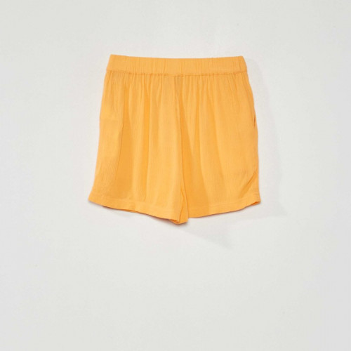 Short fluide avec imprimé - Orange abricot