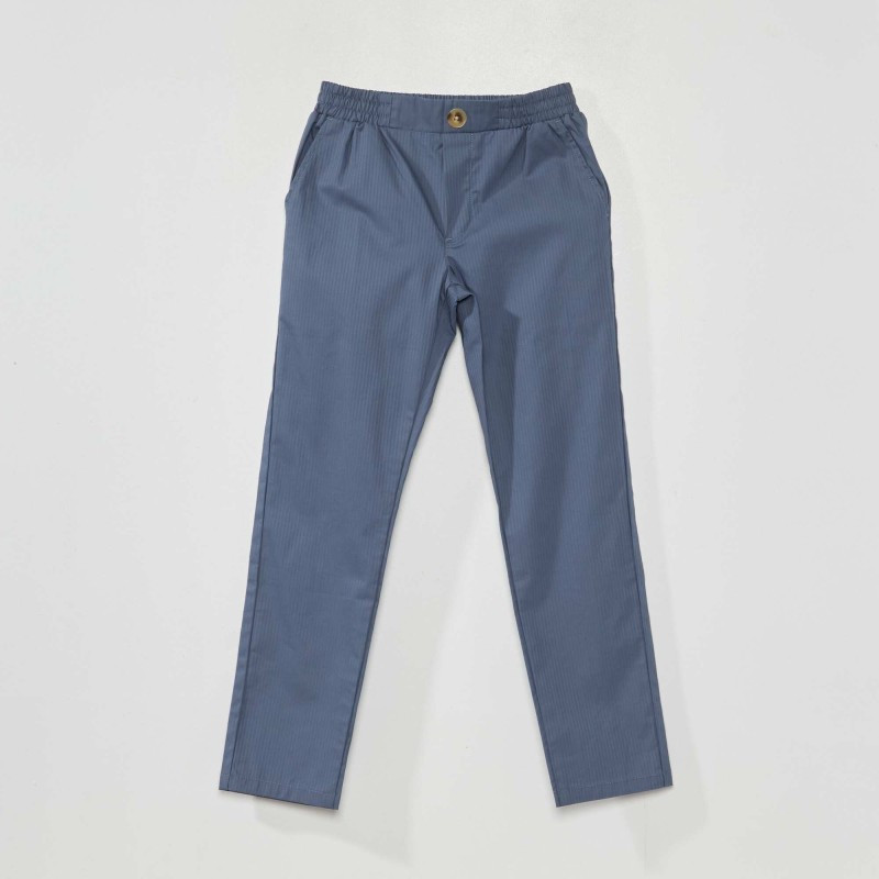 Pantalon rayé - Bleu berin