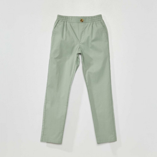 Pantalon rayé - Vert crist