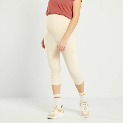 Legging court grossesse - Ecru