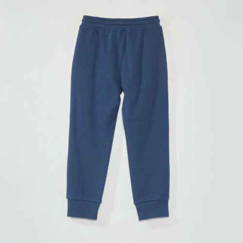 Pantalon de jogging en piqué de coton - Bleu