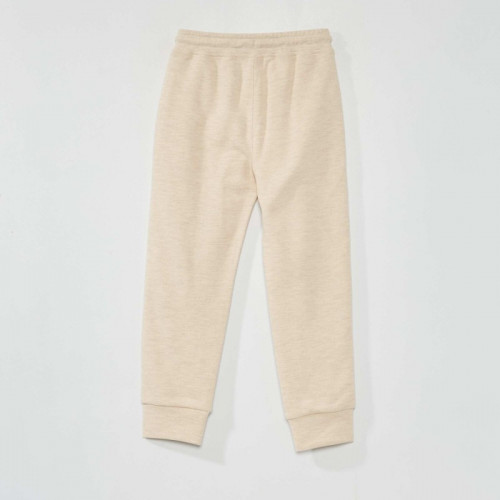 Pantalon de jogging en piqué de coton - Beige