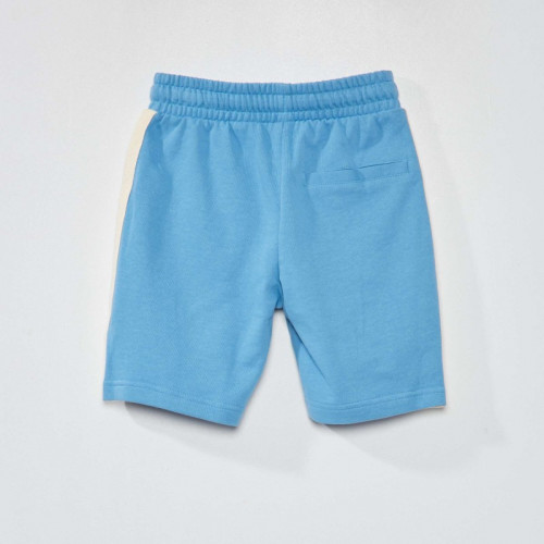 Short de sport avec bandes sur les côtés - Bleu