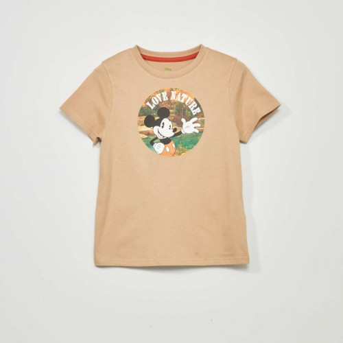 T-shirt 'Mickey' en jersey - Beige