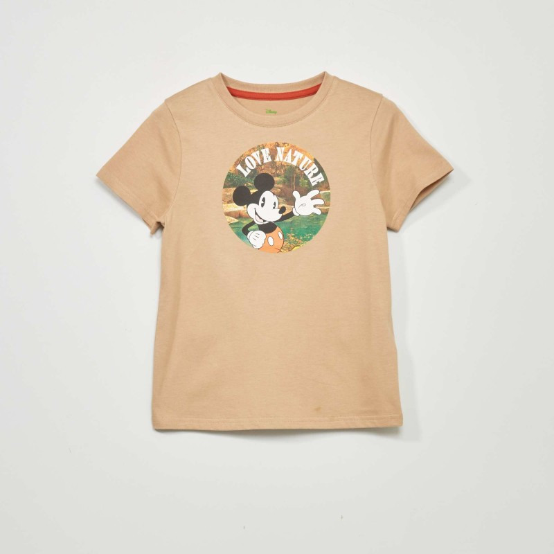 T-shirt 'Mickey' en jersey - Beige