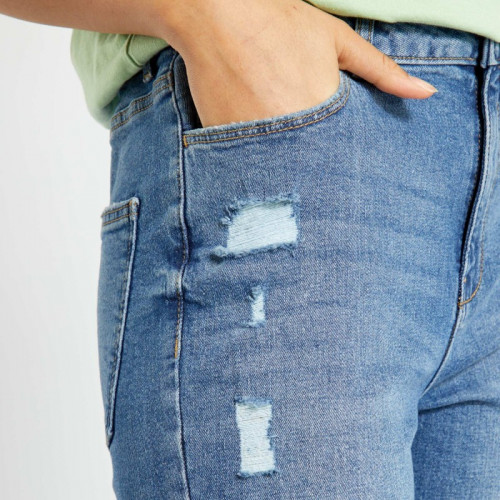 Jean skinny - 5 poches - Bleu