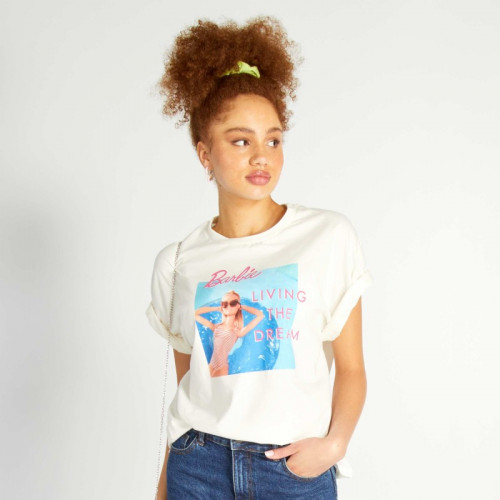 T-shirt en jersey 'Barbie' - Blanc