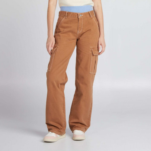 Pantalon avec poches à rabats - Beige